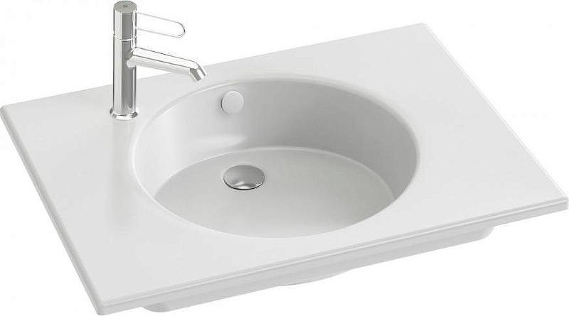 Раковина Jacob Delafon Odeon Rive Gauche 70 EXAX112-Z-00 Белая