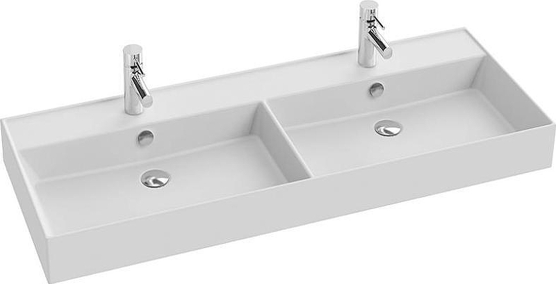 Раковина Jacob Delafon Vivienne 120 EXBL112-00 двойная Белая