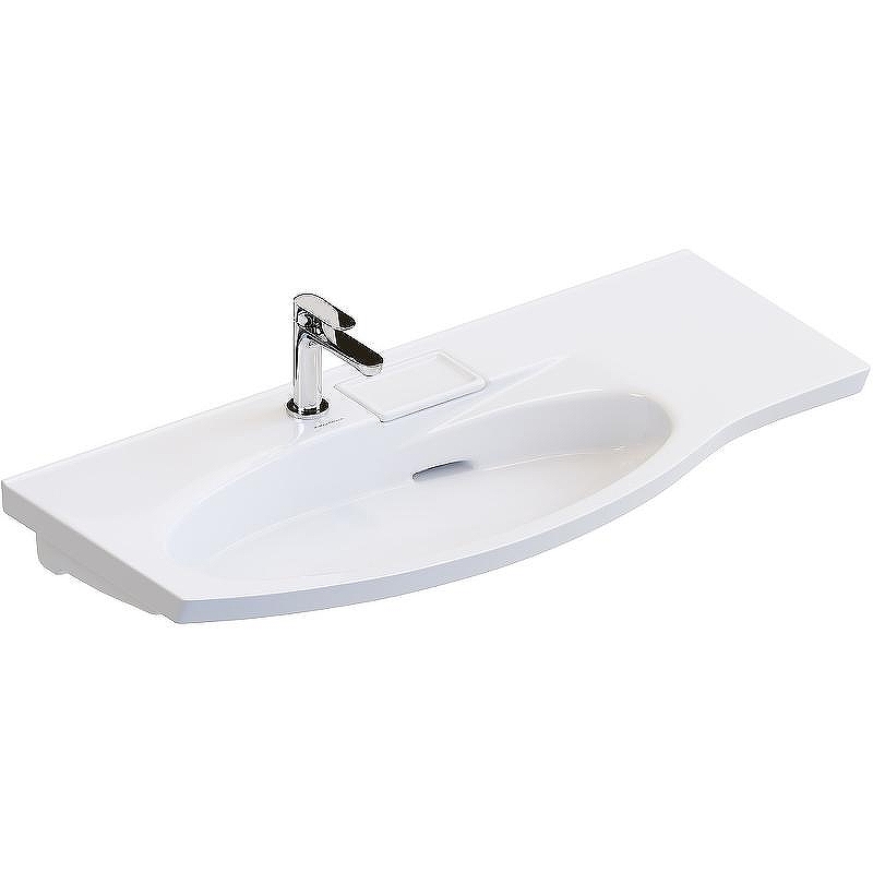 Раковина Kerama Marazzi Riva 100 L RV.wb.100Lh Белая глянцевая
