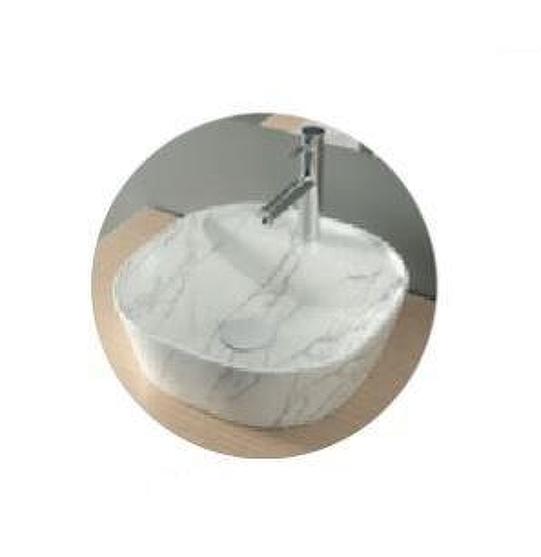 Раковина Nofer Spin 40 CG 23597 цвет Белый мрамор