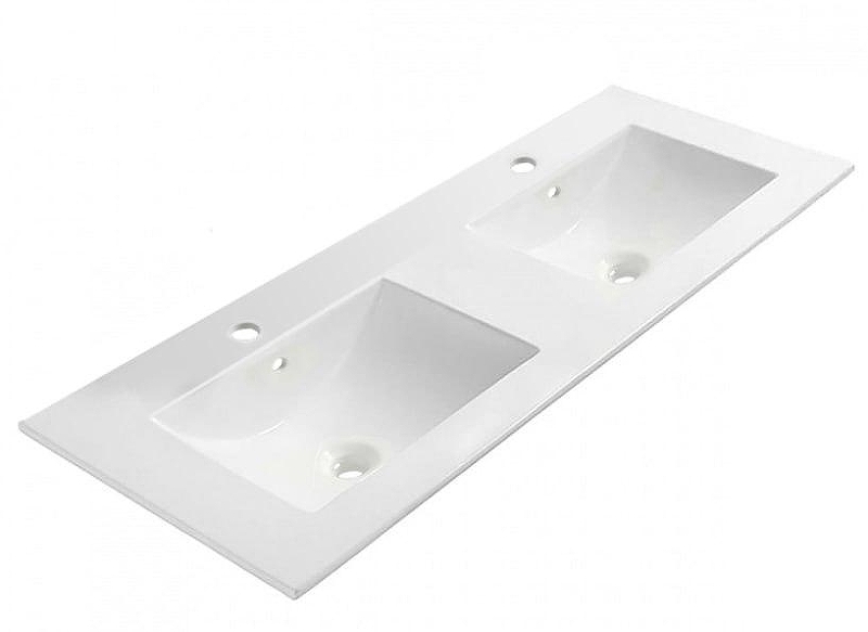 Раковина Oliveeka 120 NS2001-120 двойная цвет Белый
