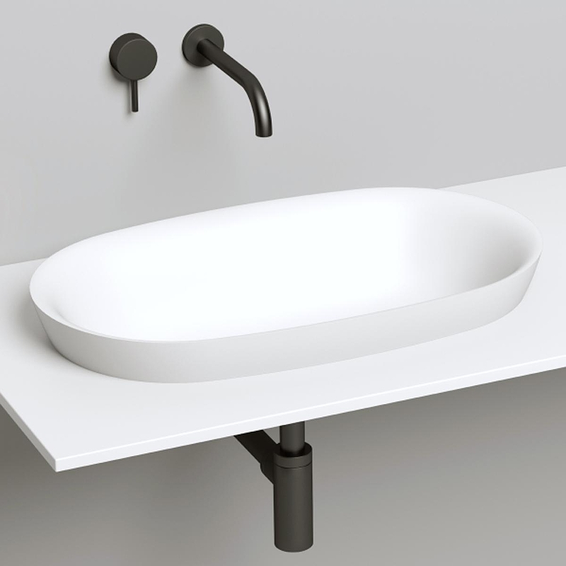 Раковина Salini Marea 01 65 1802201M Белая матовая