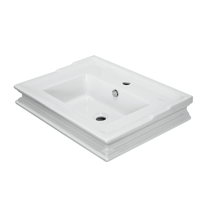 Раковина Sanita Luxe Ampir 65 WB.FN/Ampir/65-N/WHT.G/S1 цвет Белый