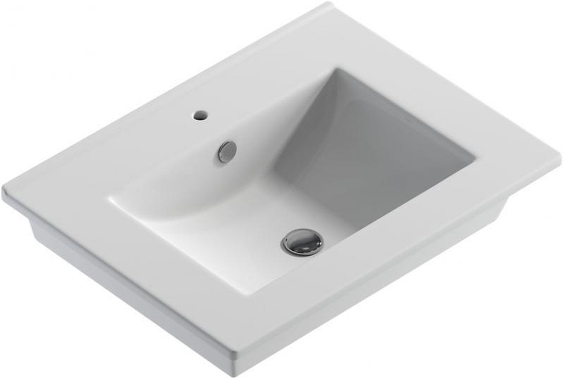 Раковина Sanita Luxe Quadro 60 WB.FN/Quadro/60-C/WHT.G/S1 Белая