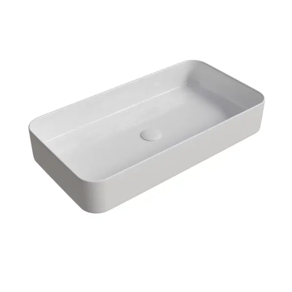 Раковина Slim Square 70 накладная на столешницу 71x37 см