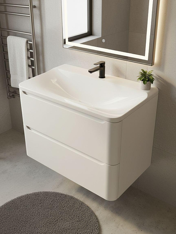 Раковина Uperwood Ocean 80 ROcean80wg цвет Белый глянцевый