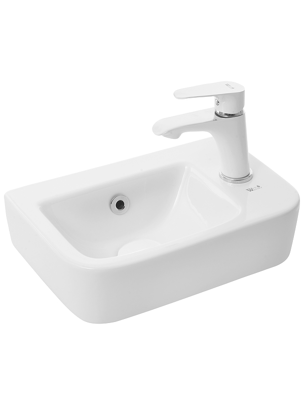 Раковина WeltWasser Aisbach 10100 R 37 10000004591 Белый глянец