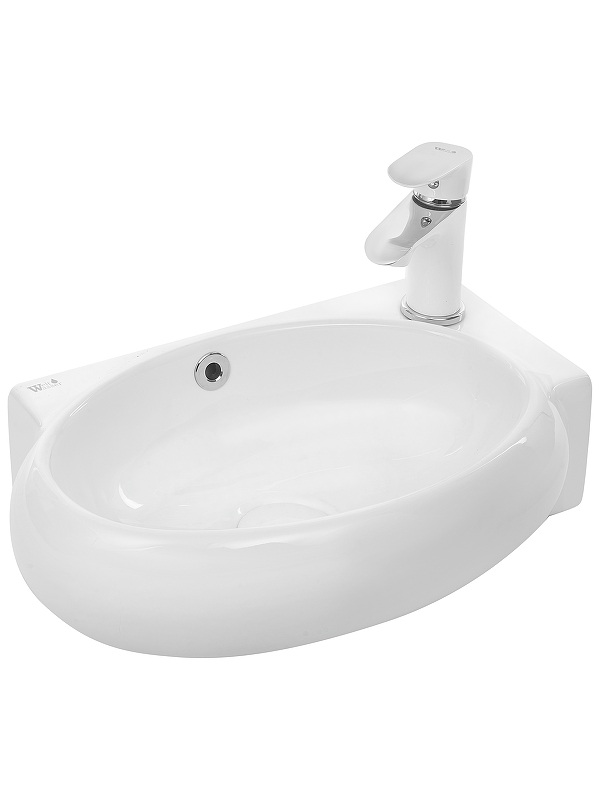 Раковина WeltWasser Aisbach 5011 R 43 10000003875 Белый глянец