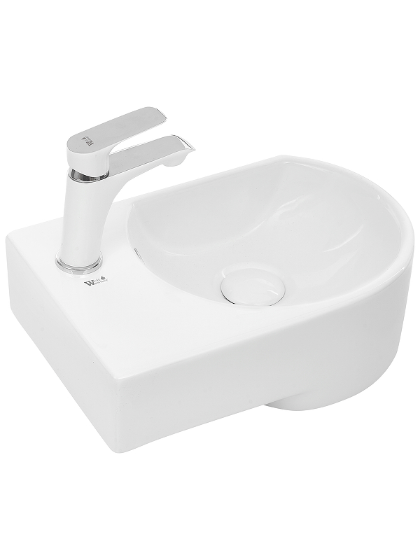 Раковина WeltWasser Aisbach 5014 L 41 10000003876 Белый глянец