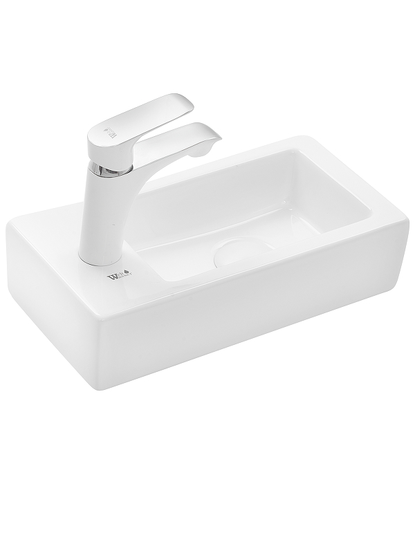 Раковина WeltWasser Aisbach 5092 L 37 10000003872 Белый глянец