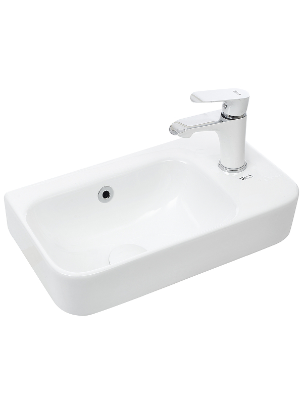 Раковина WeltWasser Aisbach 5117 R 45 10000003971 Белый глянец