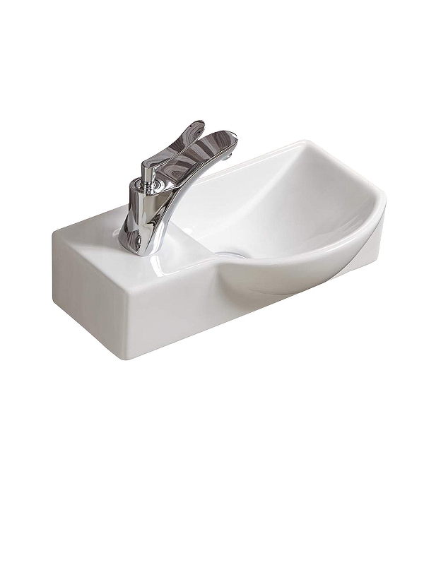 Раковина WeltWasser Aisbach 7940 GL-WT L 40 10000008686 Белая глянцевая