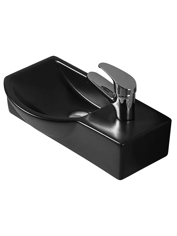 Раковина WeltWasser Aisbach 7940 MT-BL R 40 10000008689 Черная матовая
