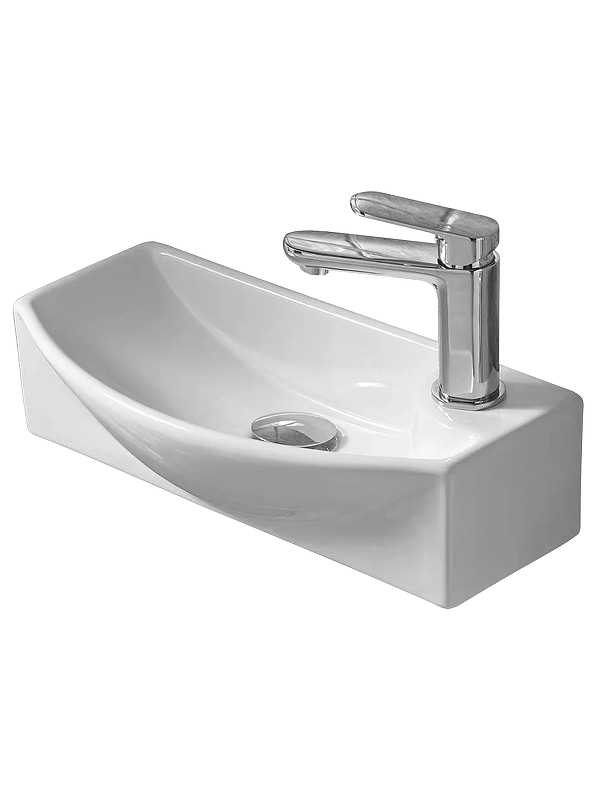Раковина WeltWasser Aisbach 7946 GL-WT R 45 10000008695 Белая глянцевая