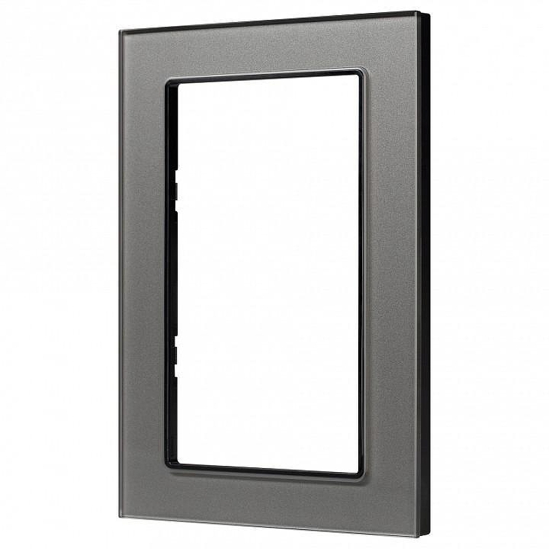 Рамка для двойной розетки Arlight GLARE 043792 цвет Серый