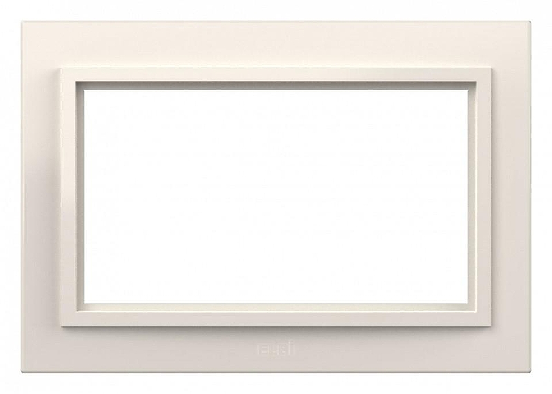 Рамка для двойной розетки Elbi Eleсtriс Zena 608-010200-907 цвет Белый