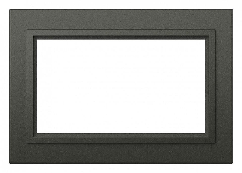 Рамка для двойной розетки Elbi Eleсtriс Zena 608-011100-907 цвет Дымчатый
