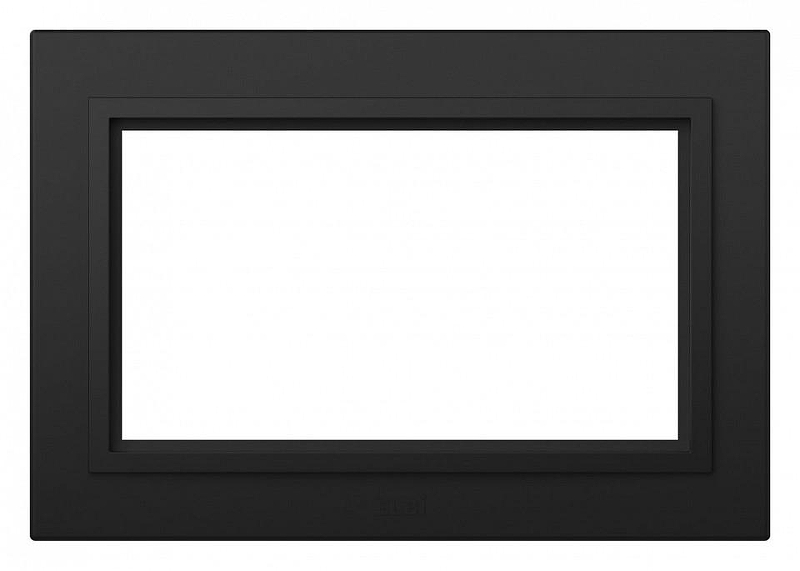 Рамка для двойной розетки Elbi Eleсtriс Zena 608-014800-907 цвет Черный