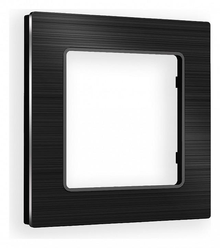 Рамка на 1 пост Ambrella Volt Platos Металл AF550501 цвет Черный