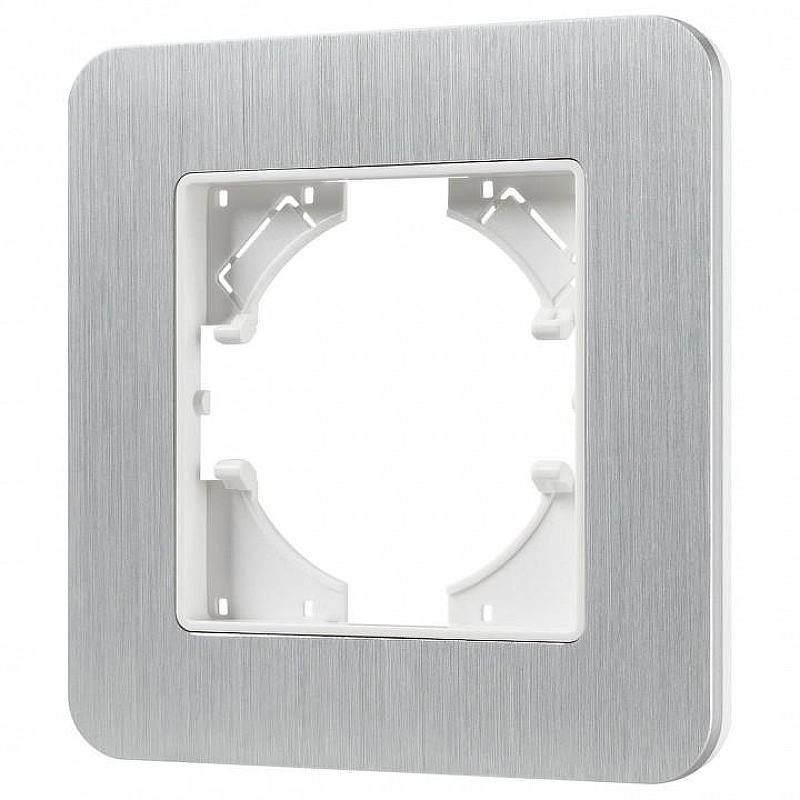 Рамка на 1 пост Arlight AKIRY 049680 цвет Серебро
