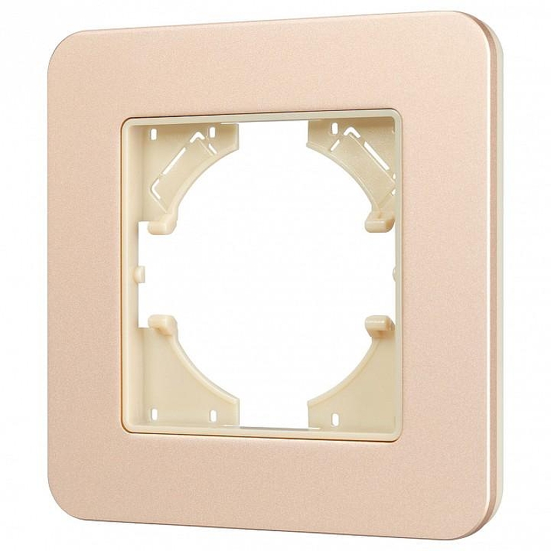 Рамка на 1 пост Arlight AKIRY 049686 цвет Золото
