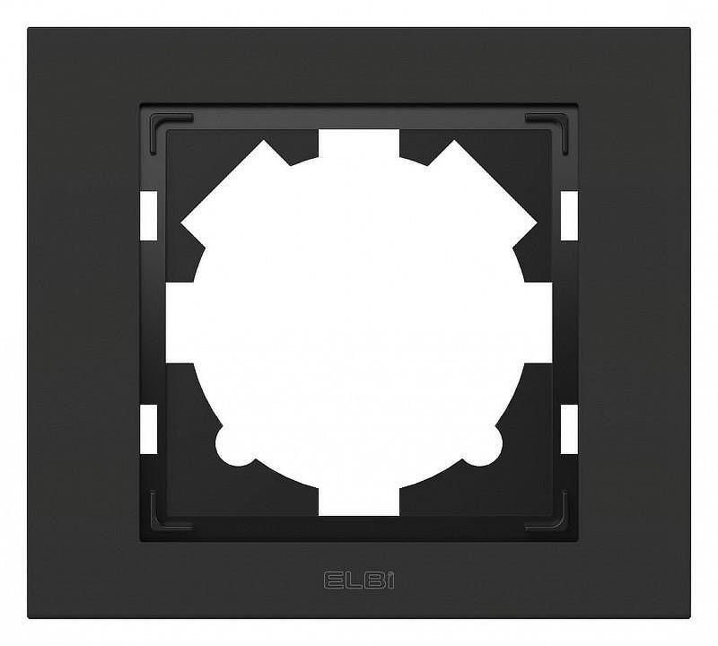 Рамка на 1 пост Elbi Eleсtriс Zena 500-073700-271 цвет Черный