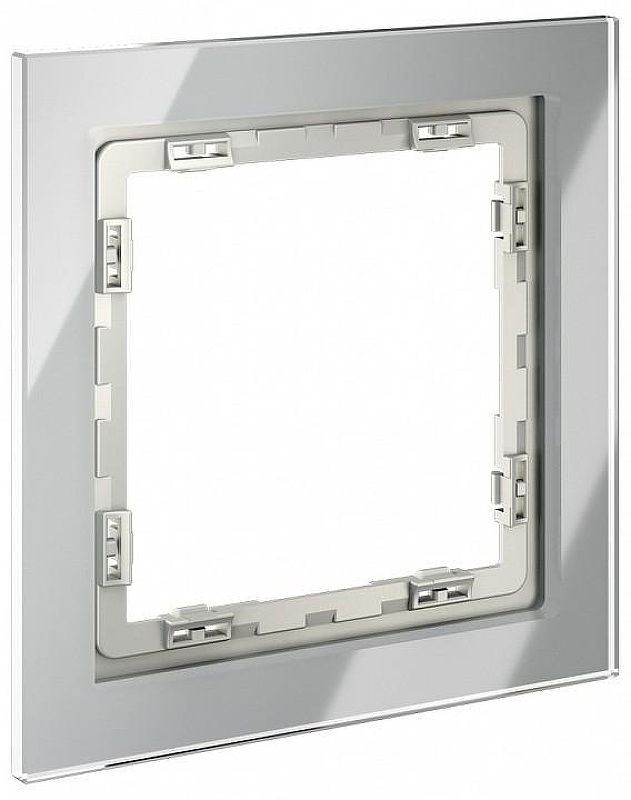 Рамка на 1 пост Voltum S70 VLS110105 цвет Сталь