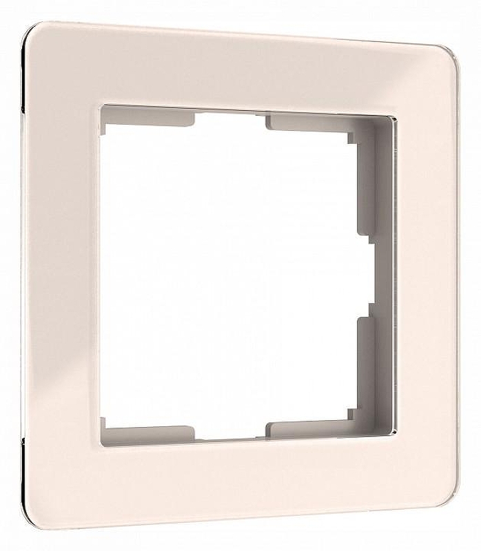 Рамка на 1 пост Werkel Acrylic (айвори) W0012743 цвет Желтый
