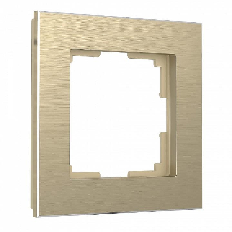 Рамка на 1 пост Werkel Aluminium (шампань) W0011711 цвет Бежевый