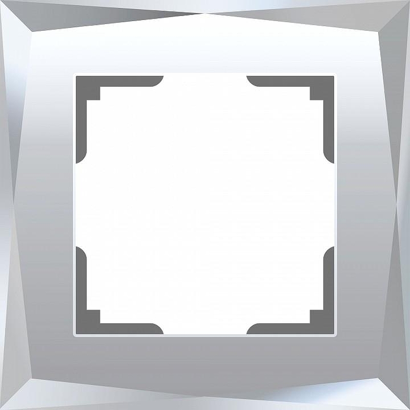 Рамка на 1 пост Werkel Diamant (зеркальный) W0011220 цвет Зеркальный