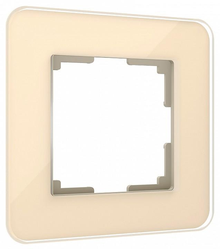 Рамка на 1 пост Werkel Elite (айвори, стекло) W0012443 цвет Желтый