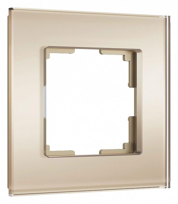 Рамка на 1 пост Werkel Senso (шампань, стекло soft-touch) W0013111 цвет Бежевый