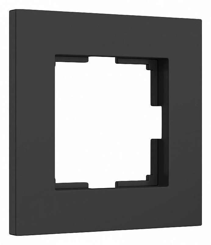 Рамка на 1 пост Werkel Slab (черный софт) W0012908 цвет Черный