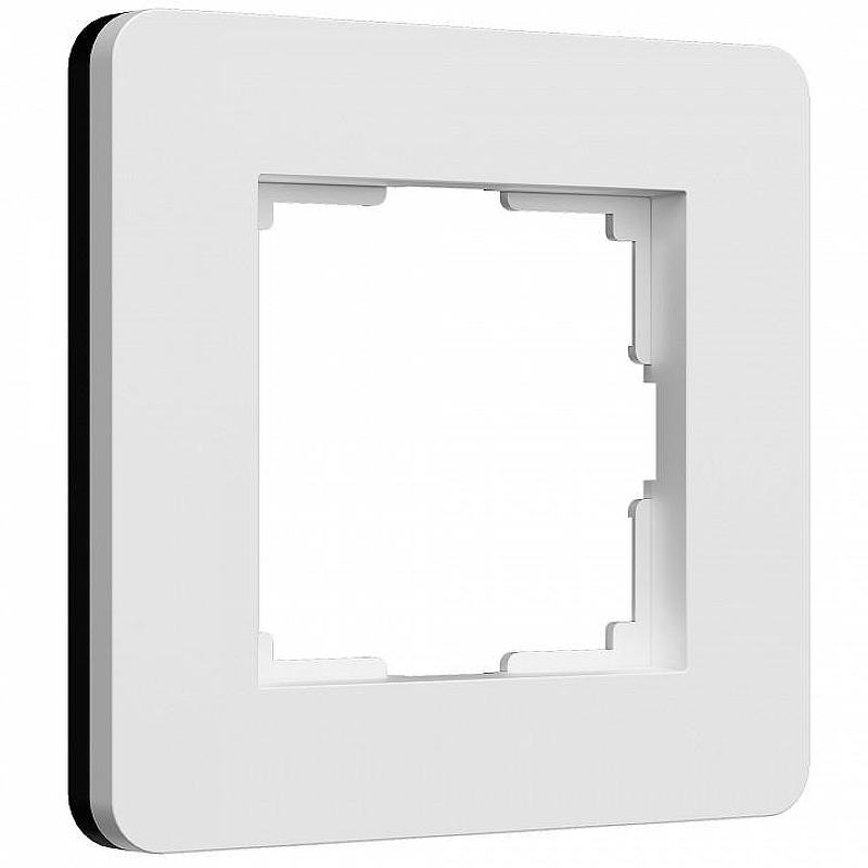 Рамка на 1 пост Werkel Split (белый/черный, soft-touch) W0013068 цвет Белый, Черный