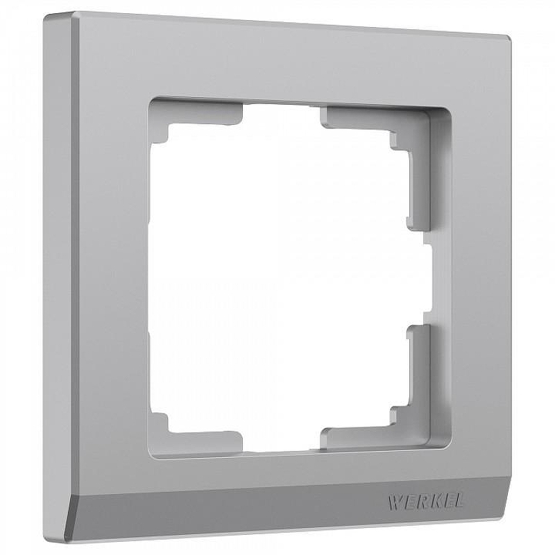 Рамка на 1 пост Werkel Stark 2 W0011806 цвет Серебро