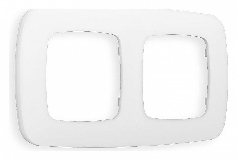 Рамка на 2 поста Ambrella Volt Ecta OF140122 цвет Белый
