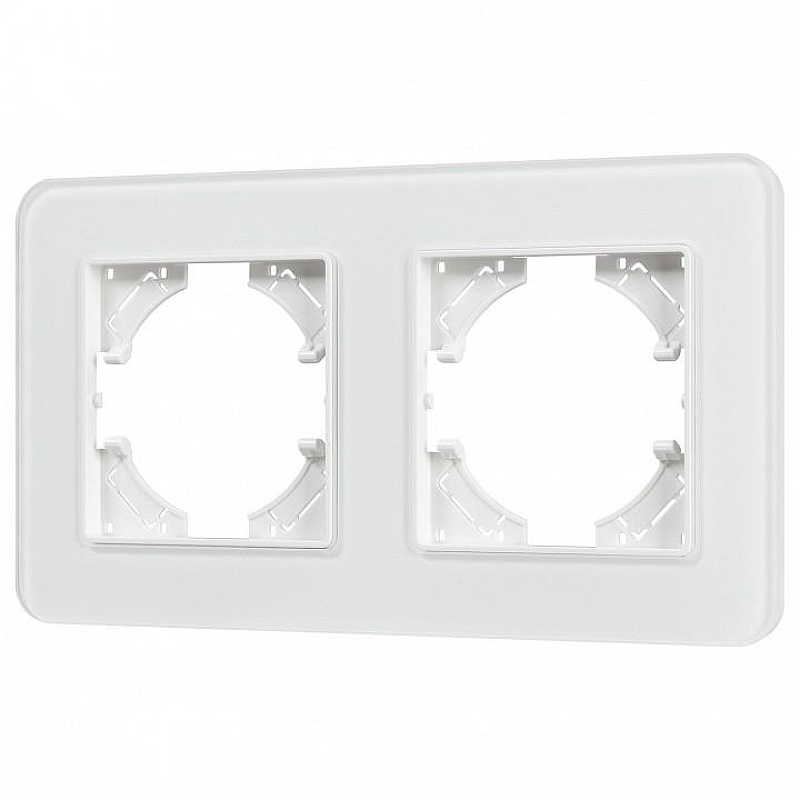 Рамка на 2 поста Arlight OMALI 049692 цвет Белый