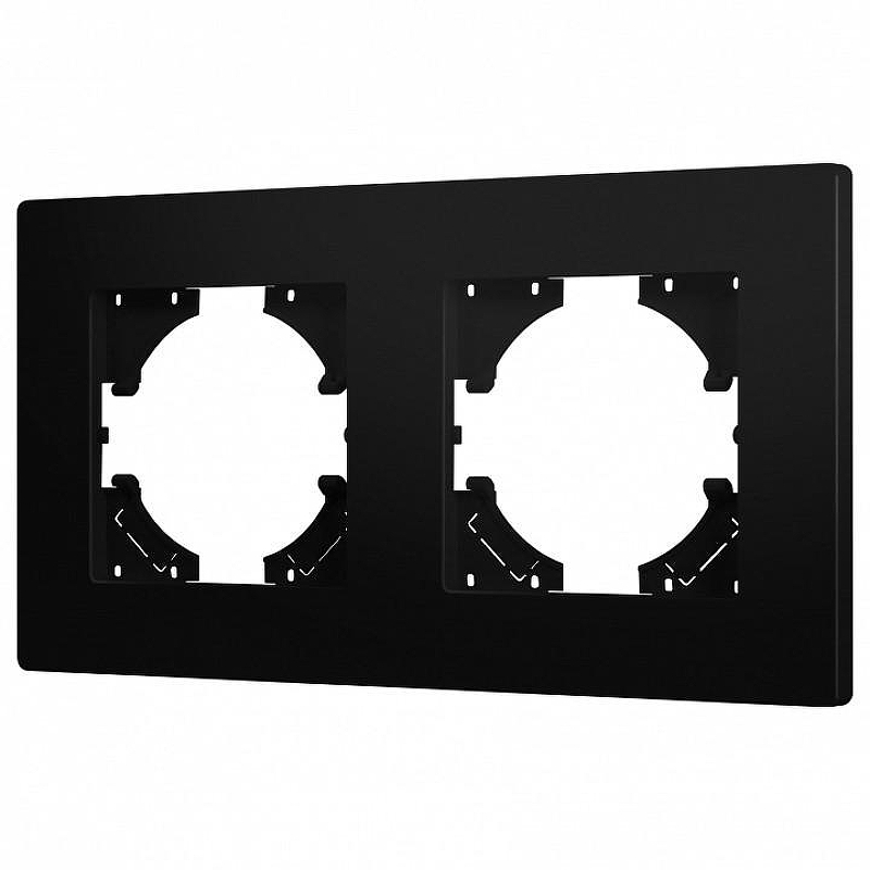Рамка на 2 поста Arlight PERIO 049751 цвет Черный