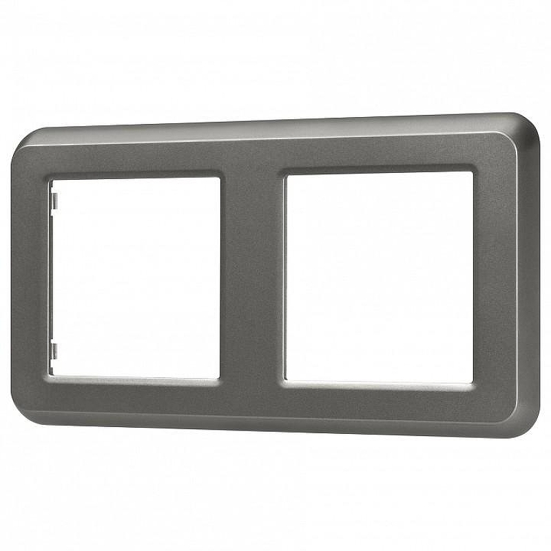 Рамка на 2 поста Arlight VERSA 043780 цвет Серый