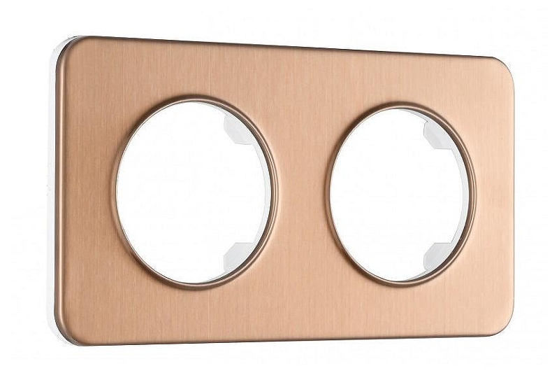 Рамка на 2 поста Arte Milano am-502.07 502.07-2.brown цвет Коричневый