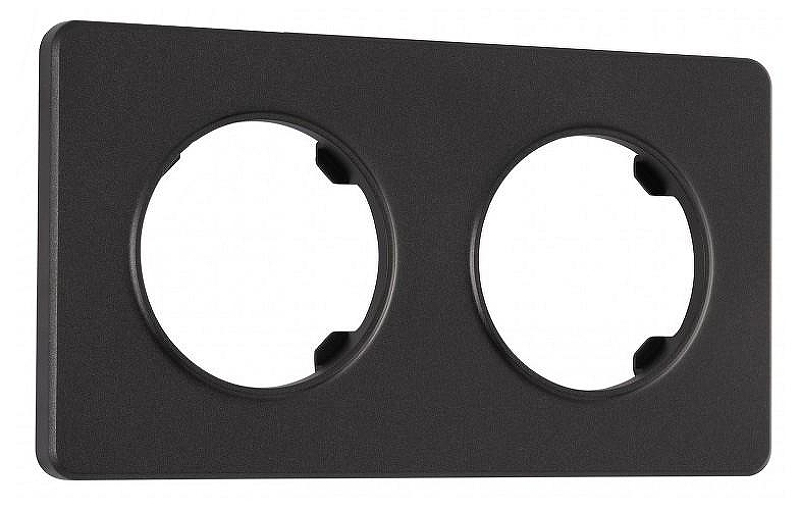 Рамка на 2 поста Arte Milano am-502.15 502.15-2.black цвет Черный
