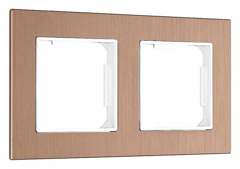 Рамка на 2 поста Arte Milano am-503.12 503.12-2.brown цвет Коричневый