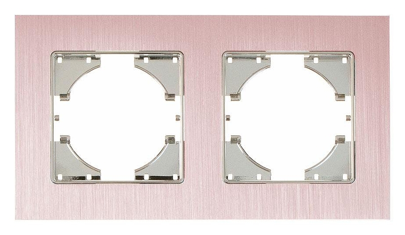 Рамка на 2 поста Gusi Electric UGRA С1120-042 цвет Бежевый