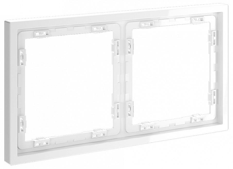 Рамка на 2 поста Voltum S70 VLS100201 цвет Белый