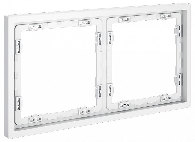 Рамка на 2 поста Voltum S70 VLS100202 цвет Белый