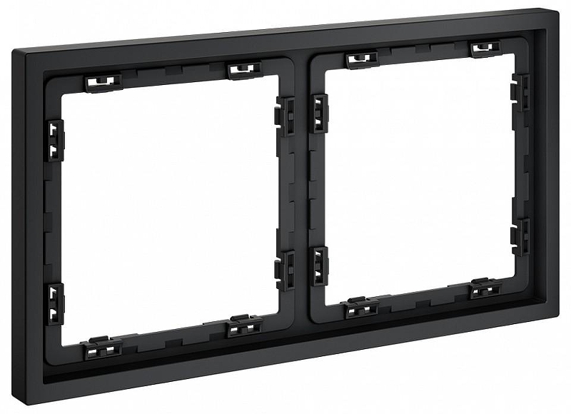 Рамка на 2 поста Voltum S70 VLS100207 цвет Графит