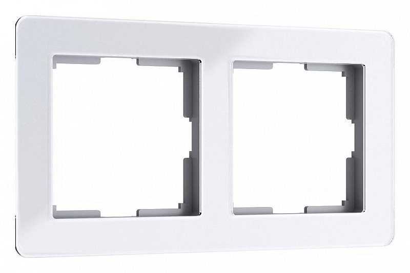 Рамка на 2 поста Werkel Acrylic (белый) W0022701 цвет Белый