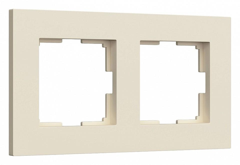 Рамка на 2 поста Werkel Slab (айвори софт) W0022962 цвет Желтый