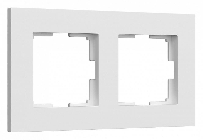 Рамка на 2 поста Werkel Slab (белый софт) W0022961 цвет Белый