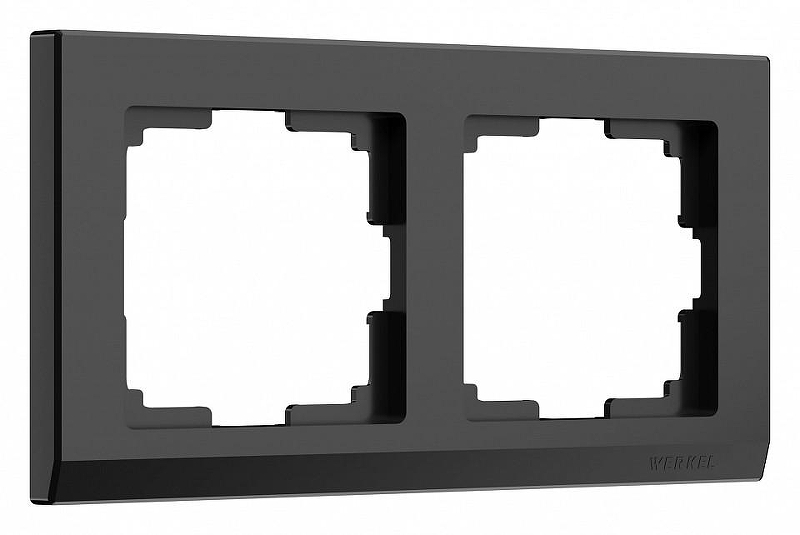 Рамка на 2 поста Werkel Stark (черный) W0021808 цвет Черный